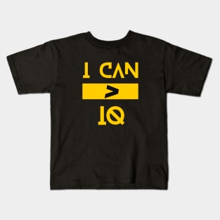 I Can Is Greater Than IQ Kids T-Shirt